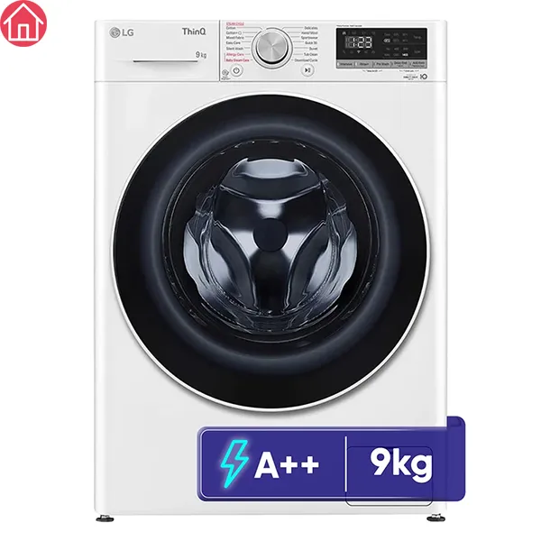 لباسشویی درب از جلو سفید ال جی F4R5VYG0W با درام استیل