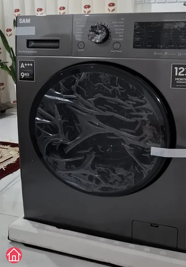 لباسشویی سام BL-P1465 با بدنه دودی مات و ولوم چرخان